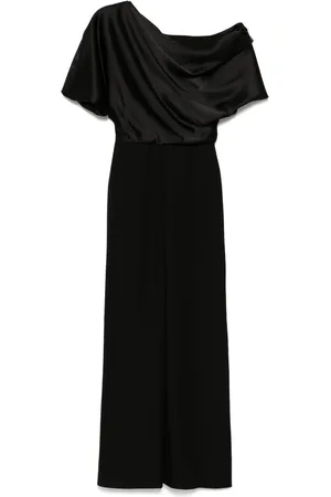 Amsale Jumpsuit ancho con hombros descubiertos