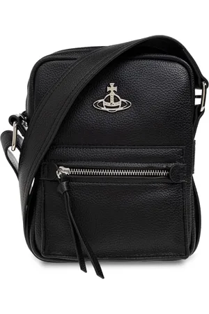 Vivienne Westwood Mochila tipo mensajero con placa del logo