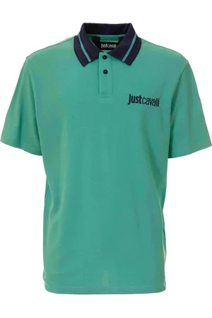 Roberto Cavalli Playera tipo polo con logo bordado