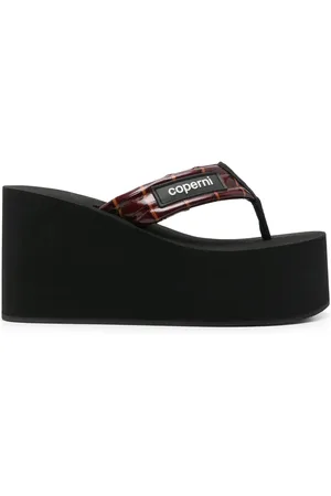 COPERNI Flip flops con cuña de 90mm