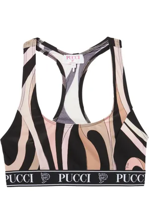 Puccini Bra deportivo con estampado Marmo