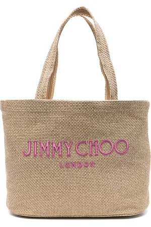 Jimmy Choo Bolsa de playa con logo bordado