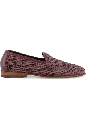 Manolo Blahnik Mocasines de rafia