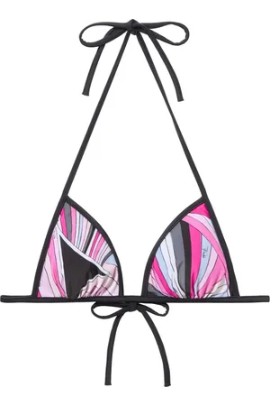 Puccini Top de bikini con estampado Iride