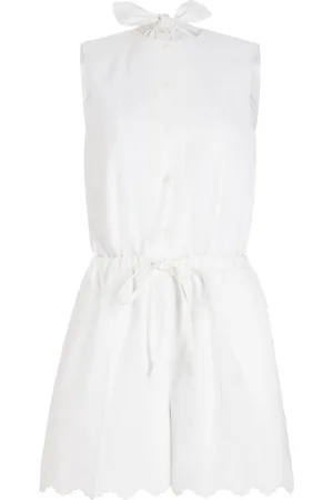 Patou Jumpsuit corto de popelina con espalda abierta