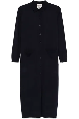 SEMICOUTURE Vestido midi con diseño tejido