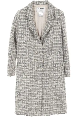CHANEL Abrigo de tweed 1986-1988