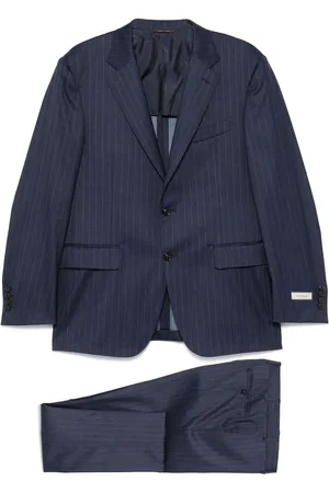 CANALI Traje con estampado de rayas diplomáticas