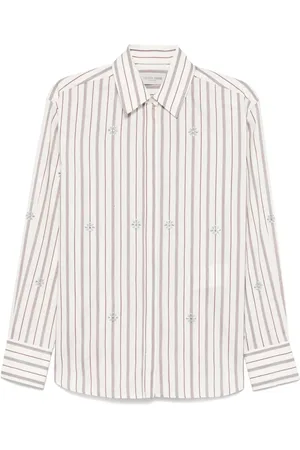 Golden Goose Camisa con rayas estampadas