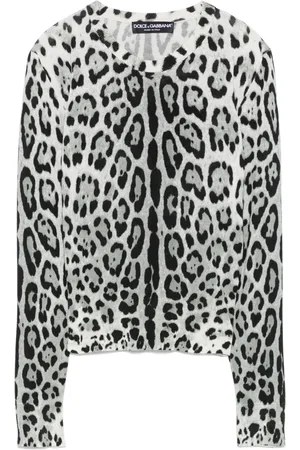 Dolce & Gabbana Suéter con estampado de leopardo