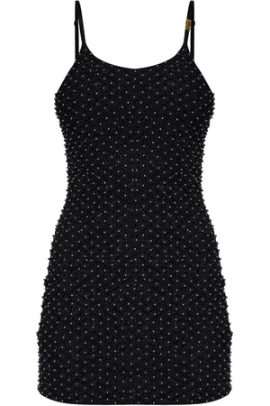 VERSACE Vestido corto bordado con lentejuelas