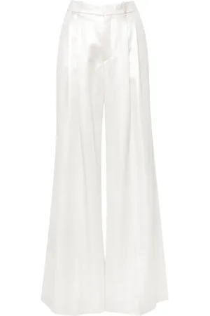 Chloé Pantalones de seda anchos