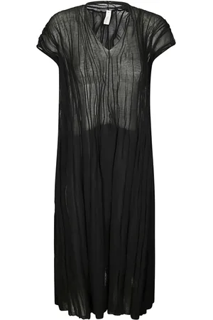 BOBOUTIC Vestido midi con detalle de pliegues