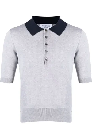 Thom Browne Playera tipo polo con cuello en contraste