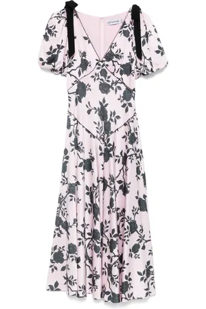 Self-Portrait Vestido midi con estampado floral