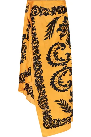 Etro Falda asimétrica con estampado floral