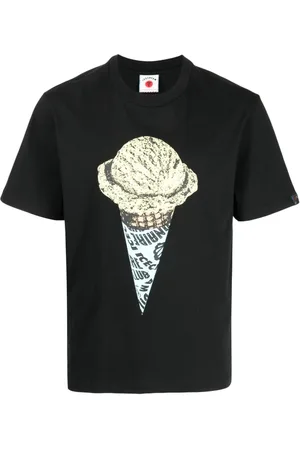 ICECREAM Playera con cuello redondo y helado estampado