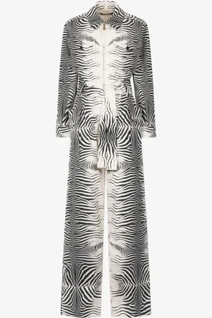 Roberto Cavalli Jumpsuit con estampado de cebra