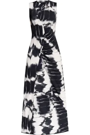 Samsøe Samsøe Vestido largo con diseño drapeado y motivo tie-dye