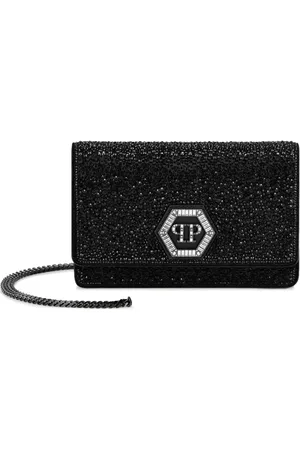Philipp Plein Bolsa de hombro mini con logo Hexagon