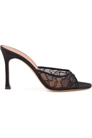 Amina Muaddi Mules Alexa con tacón de 95mm