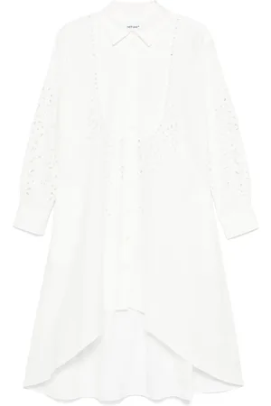Self-Portrait Vestido camisero bordado