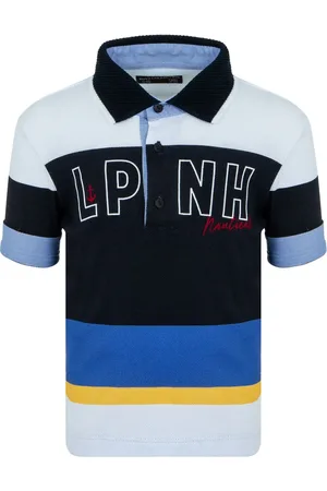 Lapin House Playera tipo polo con logo estampado