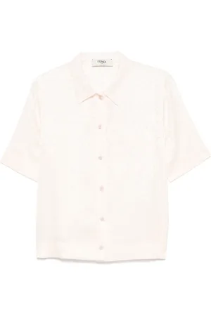Fendi Camisa con logo FF en jacquard
