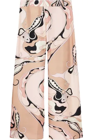 Puccini Pants con orquídeas estampadas