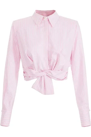 Elisabetta Franchi Camisa de popelina con detalle de moño