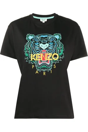 Kenzo Playera con tigre estampado y cuello redondo