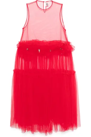 NOIR KEI NINOMIYA Vestido midi con volantes