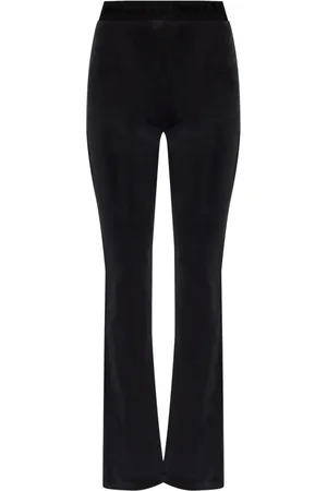VERSACE Pantalones stretch con diseño acampanado
