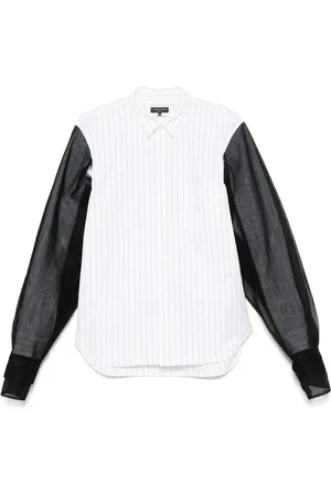 Comme des Garçons Camisa con rayas estampadas