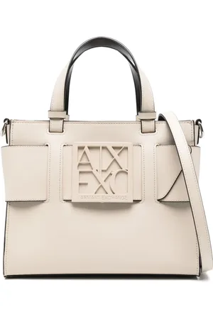 Armani Exchange Tote con placa del logo