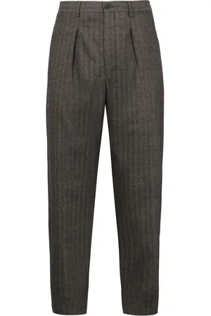 Giorgio Armani Pantalones tapered con estampado de rayas diplomáticas
