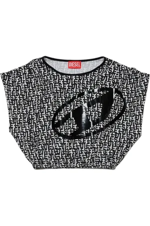 Diesel Top Mtogram con logo estampado
