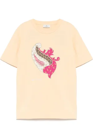 Etro Playera con parche de cachemira