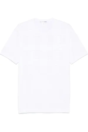 Comme des Garçons Playera con ribete deshilachado