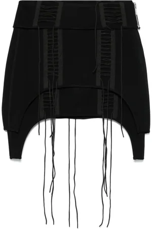 Helmut Lang Falda corta con cordones