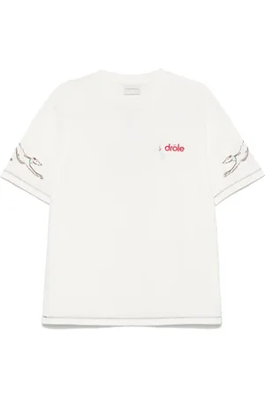 Drôle de Monsieur Playera con logo bordado