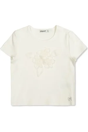 Self-Portrait Playera con aplique floral