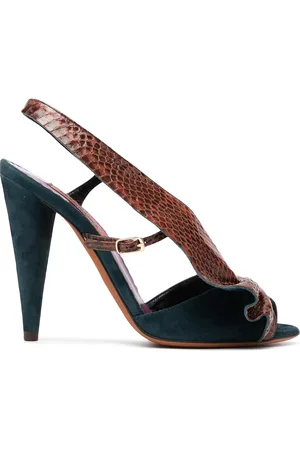 Missoni Sandalias con efecto de piel de serpiente