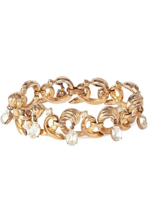 Susan Caplan Pulsera Trifari con detalles de cristal 1960