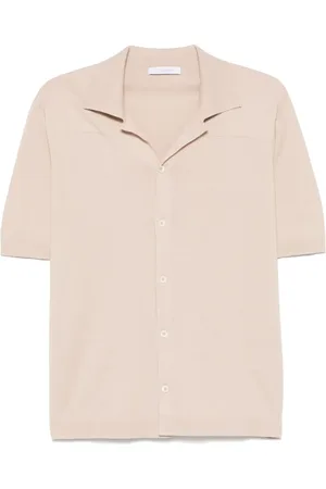 Cruciani Camisa tejida de canalé