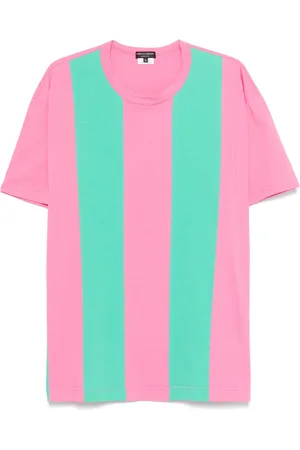 Comme des Garçons Playera con motivo de rayas
