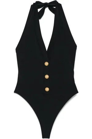 Balmain Traje de baño con detalle de botones