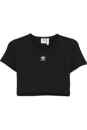 adidas Top corto tejido de canalé