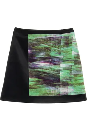 Alexander McQueen Falda corta con paneles 2010