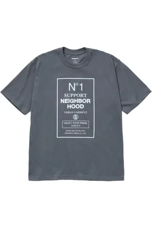 NEIGHBORHOOD Playera con eslogan estampado